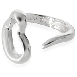Tiffany & Co-TIFFANY & CO. Anel de coração aberto Elsa Peretti em prata esterlina-Prata,Metálico