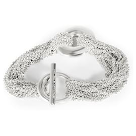 Tiffany & Co-TIFFANY & CO. Bracelet multi-rangs en argent sterling avec fermoir à bascule-Argenté,Métallisé