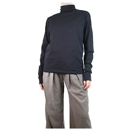 Raf Simons Top col roulé en coton noir - taille M Noir