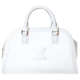Céline-Weiße Lederhandtasche-Weiß