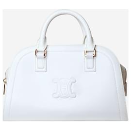 Céline-White leather handbag-White