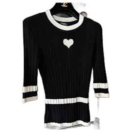 Chanel-Sweater-Black,Eggshell