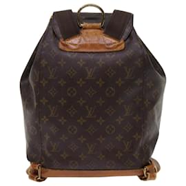 Louis Vuitton-LOUIS VUITTON Monogram Montsouris GM Backpack M51135 LV Auth 62307-Monogram