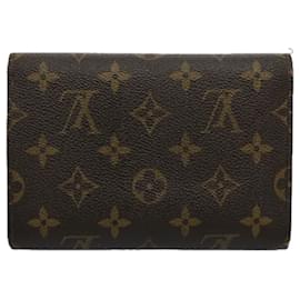 Louis Vuitton-LOUIS VUITTON Monogram Porte Tresor Etui Papie Wallet M61202 LV Auth 59598-Monogram