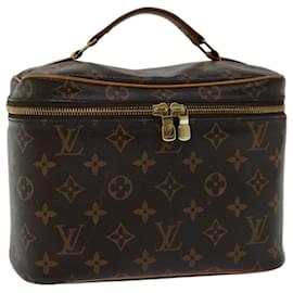 Louis Vuitton-LOUIS VUITTON Monogram Nice BB Handtasche Vanity M42265 LV Auth 66339-Monogramm