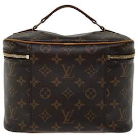 Louis Vuitton-Bolsa de mão LOUIS VUITTON Monograma Nice BB Vanity M42265 Autenticação de LV 66339-Monograma
