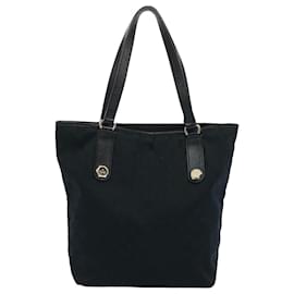 Gucci-gucci sac cabas en toile GG noir 153009 auth 62760-Noir