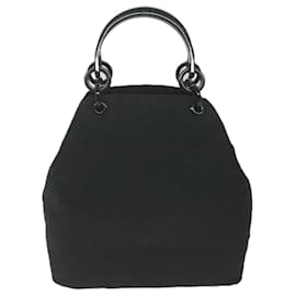 Prada-PRADA Hand Bag Nylon Black Auth 63184-Black