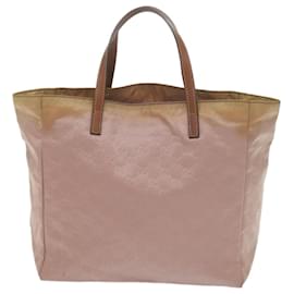 Gucci-GUCCI GG Canvas Tote Bag Pink 282439 Auth yk9986-Pink