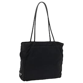 Prada-PRADA Shoulder Bag Nylon Black Auth yk9973-Black