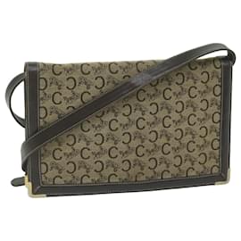 Céline-CELINE C Borsa a spalla in tela macadam Beige Auth ar11080-Beige