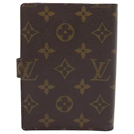 Louis Vuitton-LOUIS VUITTON Monogram Agenda PM Day Planner Cover R20005 LV Auth am5234-Monogram