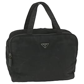 Prada-PRADA Hand Bag Nylon Black Auth bs10000-Black