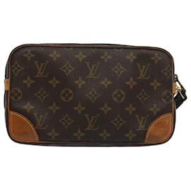 Louis Vuitton-LOUIS VUITTON Monogramm Marly Dragonne GM Clutch Bag M.51825 LV Auth 61276-Monogramm