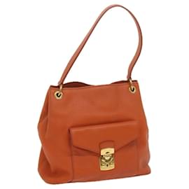 Miu Miu-Miu Miu Shoulder Bag Leather Orange Auth am5446-Orange