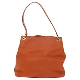 Miu Miu-Miu Miu Shoulder Bag Leather Orange Auth am5446-Orange