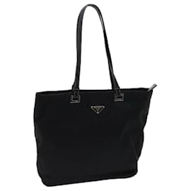 Prada-PRADA Bolso Tote Nylon Negro Auth 61173-Negro