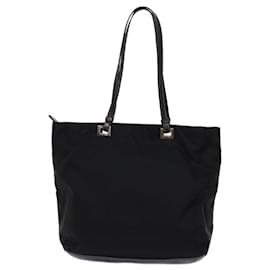Prada-PRADA Tote Bag Nylon Black Auth 61173-Black