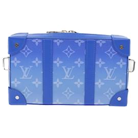 Louis Vuitton-LOUIS VUITTON Monogram Clouds Soft Trunk Wallet Bolso de hombro M45432 autenticación 55808UNA-Blanco,Azul claro