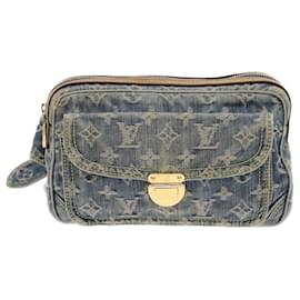 Louis Vuitton-LOUIS VUITTON Monogram Denim Bum Bag Body Bag Azul M95347 LV Auth yk9108-Azul