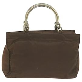Prada-PRADA Hand Bag Nylon Brown Auth yk10701-Brown