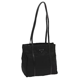 Prada-PRADA Shoulder Bag Nylon Black Auth bs11955-Black