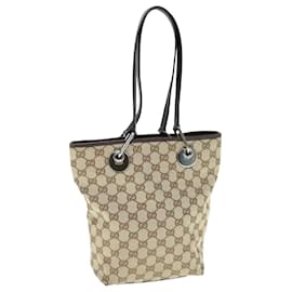 Gucci-GUCCI GG Canvas Shoulder Bag Beige 131326 auth 62847-Beige