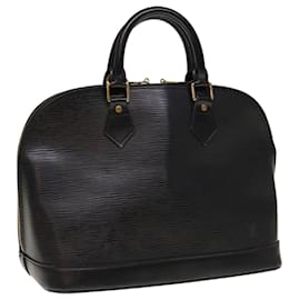 Louis Vuitton-LOUIS VUITTON Epi Alma Hand Bag Black M52142 LV Auth 66453-Black