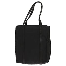 Prada-PRADA Hand Bag Nylon Black Auth bs12123-Black