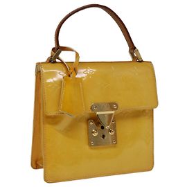 LOUIS VUITTON Monogram Vernis Spring Street Bag Lime Jaune M91068 Ep d'authentification3239 Autre