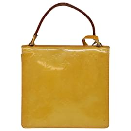 Louis Vuitton-LOUIS VUITTON Monogram Vernis Spring Street Bag Lime Yellow M91068 Auth ep3239-Other