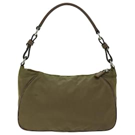 Prada-PRADA Shoulder Bag Nylon Brown Auth yk10633-Brown
