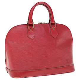 Louis Vuitton-LOUIS VUITTON Bolsa Epi Alma Vermelho Castelhano M52147 Autenticação de LV 63961-Outro