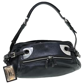Dolce & Gabbana-DOLCE&GABBANA Miss Hug Shoulder Bag Leather Black Auth bs11389-Black