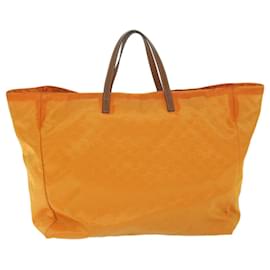 Gucci-GUCCI GG Canvas Tote Bag Orange 286198 Auth yk10117-Orange