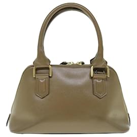 Burberry-BURBERRY Hand Bag Leather 2Way Brown Auth am5601-Brown