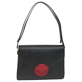 Louis Vuitton-LOUIS VUITTON Epi Osh Shoulder Bag Black Red M52447 LV Auth ep2882-Black,Red