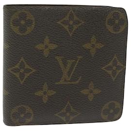 Louis Vuitton-LOUIS VUITTON Monogram Porte Monnaie Bier Cartes Crdit Wallet M61652 EP de autenticación2916-Monograma