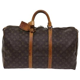 Louis Vuitton-Louis Vuitton-Monogramm Keepall 50 Boston Bag M.41426 LV Auth 64151-Monogramm