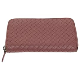 Autre Marque-BOTTEGAVENETA INTRECCIATO Wallet Leather 3Set Black Pink Auth 62859-Black,Pink
