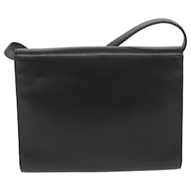 Christian Dior-Christian Dior Shoulder Bag Leather Black Auth bs11007-Black