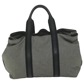 Autre Marque-BOTTEGAVENETA Tote Bag Canvas Gray Auth bs11029-Grey