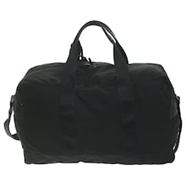 Prada-PRADA Boston Bag Nylon 2way Black Auth 62116-Black