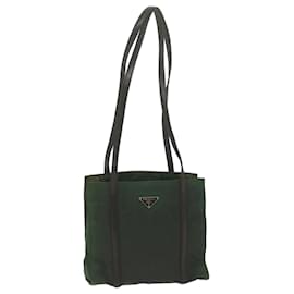 Prada-PRADA Shoulder Bag Nylon Green Auth bs10689-Green