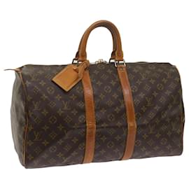 Louis Vuitton-Louis Vuitton-Monogramm Keepall 45 Boston Bag M.41428 LV Auth 61250-Monogramm