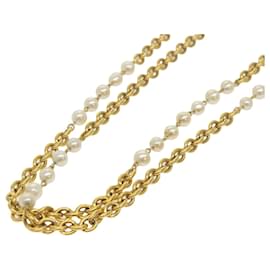 Chanel-CHANEL Necklace Gold Tone CC Auth bs10911-Other