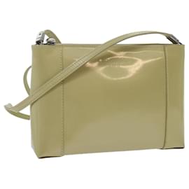 Christian Dior-Christian Dior Shoulder Bag Patent leather Beige Auth bs10786-Beige