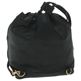 Chanel-CHANEL Shoulder Bag Lamb Skin Black CC Auth bs10702-Black