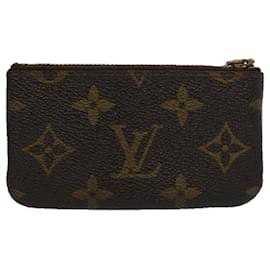 Louis Vuitton-Bolsa Moeda M LOUIS VUITTON Monograma Pochette Cles M62650 Autenticação de LV 62558-Monograma