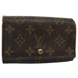 Louis Vuitton-LOUIS VUITTON Monogram Porte Monnaie Billets Tresor Wallet M61730 Autenticação de LV 62264-Monograma